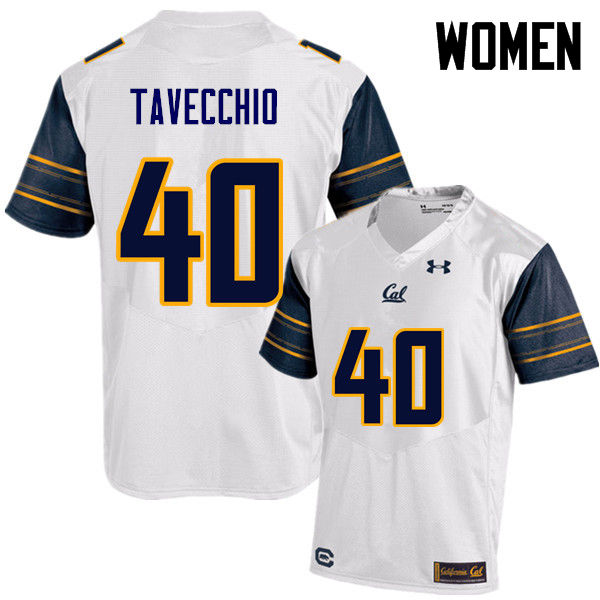 Women #40 Giorgio Tavecchio Cal Bears (California Golden Bears College) Football Jerseys Sale-White